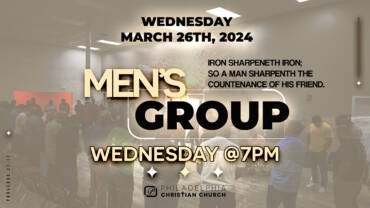 Men’s Group – Wednesday, March 26th @ 7PM